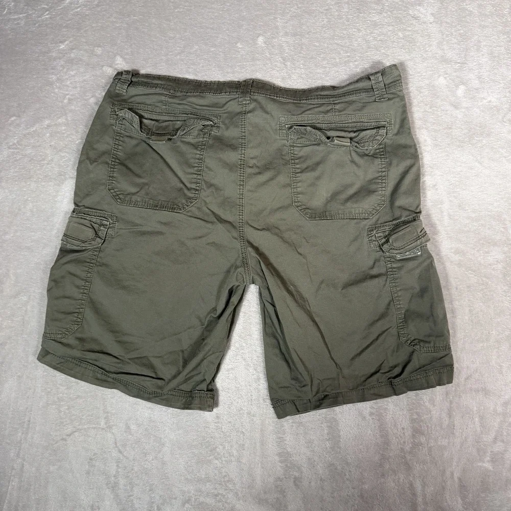 Unionbay Cargo Shorts Mens Size 38 Grey Stretch Cotton Casual Utility Pockets